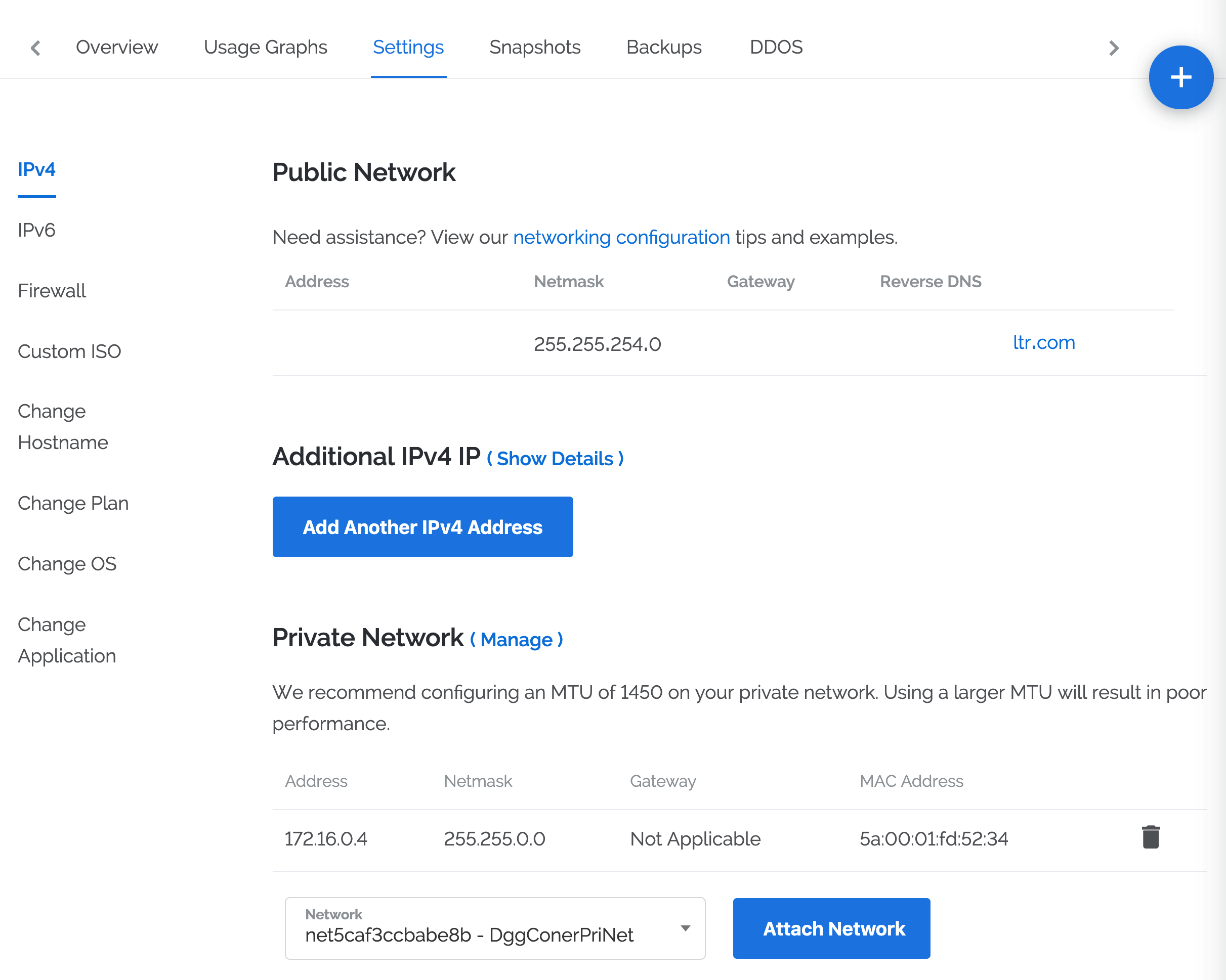 vultr private network